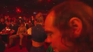 Taylor Swift vibing to Bad Bunny’s performance | Grammys’23