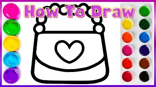 Learn to draw a bag | Drawing step by step together - Draw Easy