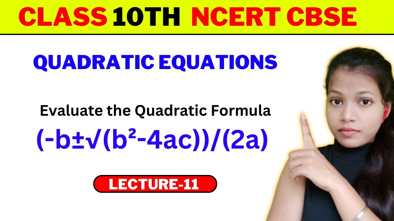 Evaluate The Quadratic Formula (-b±√(b²-4ac))/(2a) - YouTube