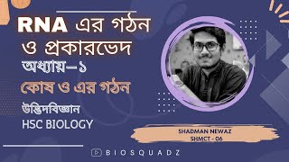 RNA এর গঠন ও প্রকারভেদ | অধ্যায়-১ (Chapter - 1) | কোষ ও এর গঠন | Botany | HSC Biology |