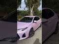 corolla transformed with glaze pink gold 📷@gabez_customz corolla toyota vinyl vinylwrap wrap