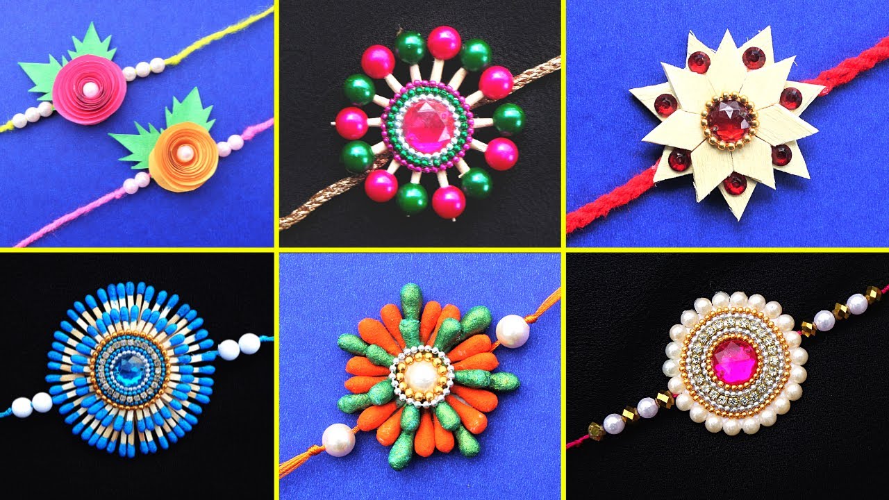 DIY 6 Amazing Rakhi Making Ideas With Wasted Materials/How To Make ...