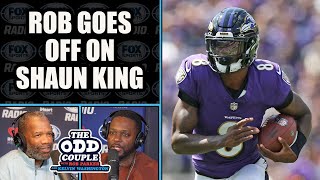 Rob Parker Goes off on Shaun King For Lamar Jackson Comments | THE ODD COUPLE