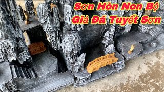 Sơn Hòn Non Bộ Giả Đá Tuyết Sơn | Tô Thành Trung