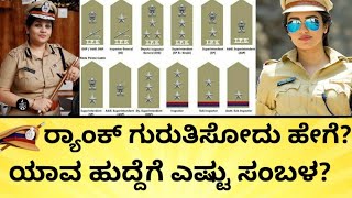 ಯಾವ ಹುದ್ದೆಗೆ ಯಾವ ಸಿಂಬಲ್?‌ | Police Rank and Badges | Karnataka Police Exam | Ithihasa Kannada