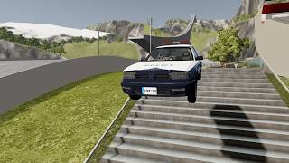 Epic Stair Jump Challenge 🚗💨 Crash Test Gameplay #3