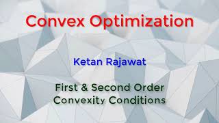 First and Second Order Conditions for Convexity