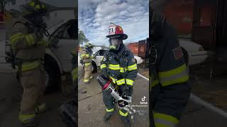 Firefighter Electric Vehicle Fire Training