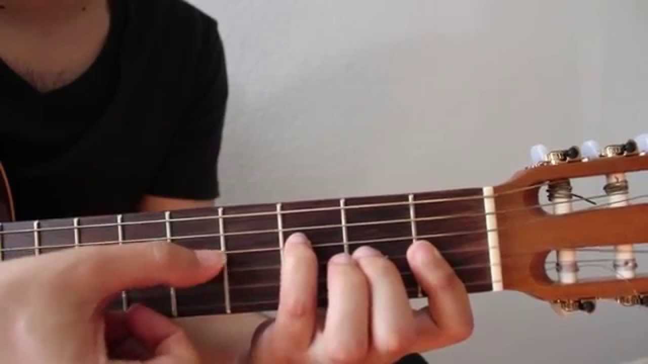 Como Tocar Acorde De Fa SIN CEJILLA En Guitarra - YouTube