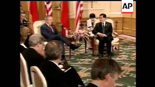 President Bush and other Pacific Rim leaders meeting in Vietnam are demanding that North Korea retur