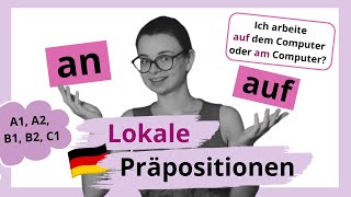 Wann brauche ich AN und wann AUF? Lokale Präpositionen | Mini-Unterricht mit Yuliia #präpositionen