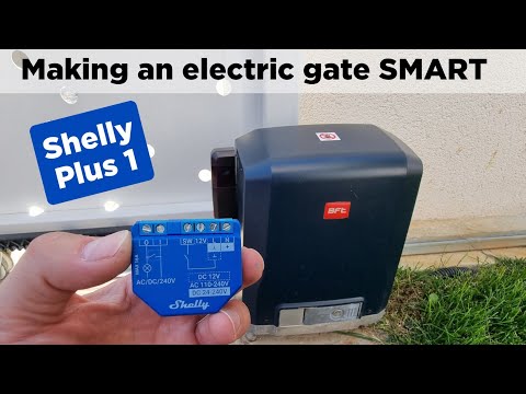 Shelly Plus 1 How to make your electric gate SMART, via WIFI control!