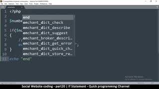 Social Website from scratch - Part 20 - If statement | OOP PHP with MYSQL Database