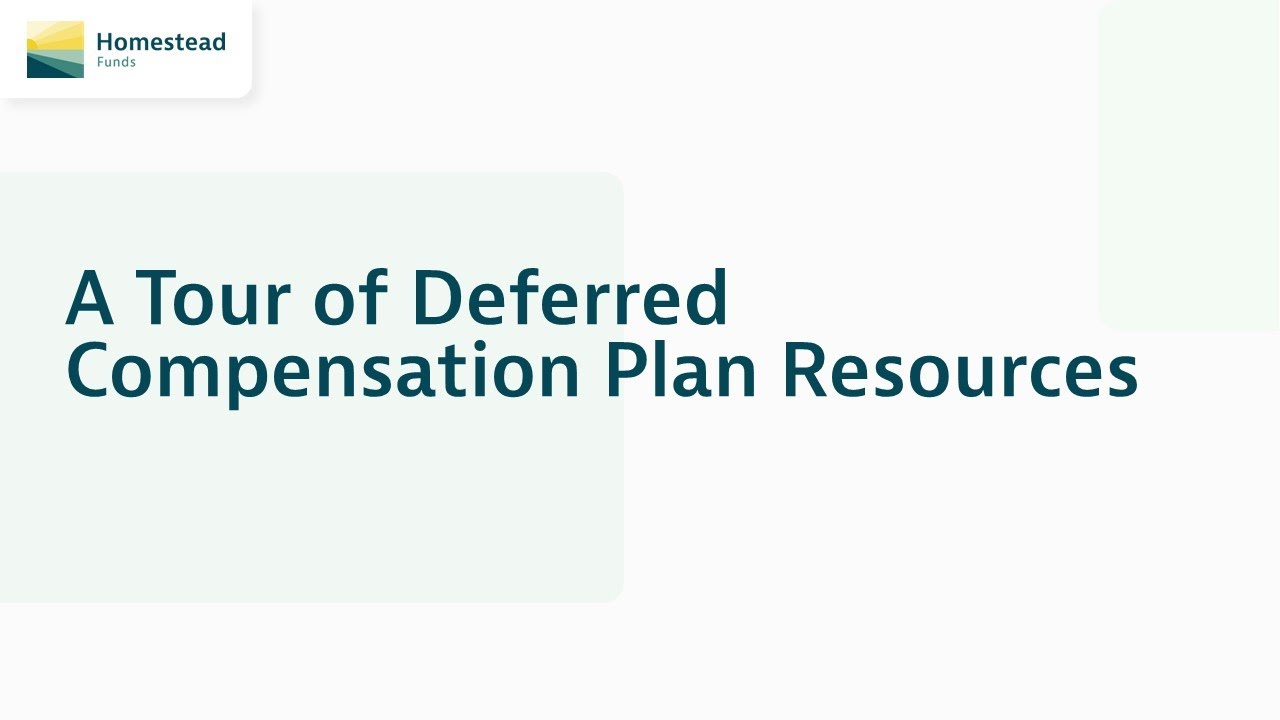 A Tour Of Deferred Compensation Plan Resources - YouTube