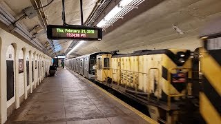 NYC Subway R179 Delivery Tow Move @ 190th Street