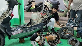 #video||okaya electric scooty ki servicing कैसे होती है|| @mr.chandanblogger