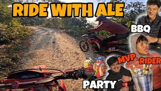 AAGO🔥RIDE WITH ARPAN ALE || ALE LAI VETNA GARO VAYO!!! || BBQ AT WORKSHOP #adeep