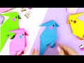 Оригами ПОПУГАЙ из бумаги Оригами Птичка origami paper parrot