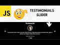 How to Create a Responsive Testimonials Slider (w/ Tiny-slider) - HTML, CSS & JavaScript