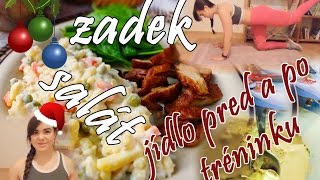 Vlog #5 - Před a po tréninkové jídlo, bramborový salát, zadek v plamenech - Katty Veganza