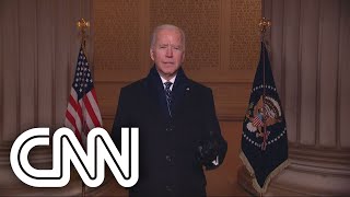 'Única forma de superar escuridão é nos unirmos', diz Biden em show da posse | CELEBRANDO A AMÉRICA