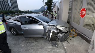 '미국 대사관 돌진' 공무원 불구속 수사…병원 입원 / 연합뉴스TV (YonhapnewsTV)