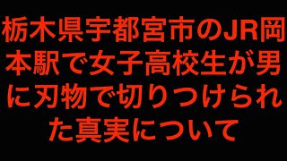 [真相]栃木県宇都宮市のJR岡本駅で女子高校生が男に刃物で切りつけられる[masa46494]