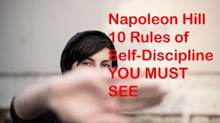 Napoleon Hill  10 Rules of Self Discipline |YOU MUST SEE | Think grow and Rich book| Author Success