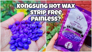 Kongsung strip free hotwax | painless beans wax? | honest review | aqsa xylem