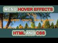Menu Cool Hover Effect Using HTML & CSS || Q Tech Info