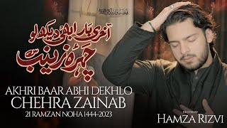 Dekhlo Chehra Zainab (A.S) - Syed Hamza Rizvi | Shahadat Imam Ali (A.S) Noha | 21 Ramzan 1444-2023