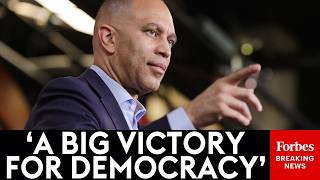 BREAKING NEWS: Hakeem Jeffries And Top Dems Take Victory Lap After Virginia Redistricting Referendum
