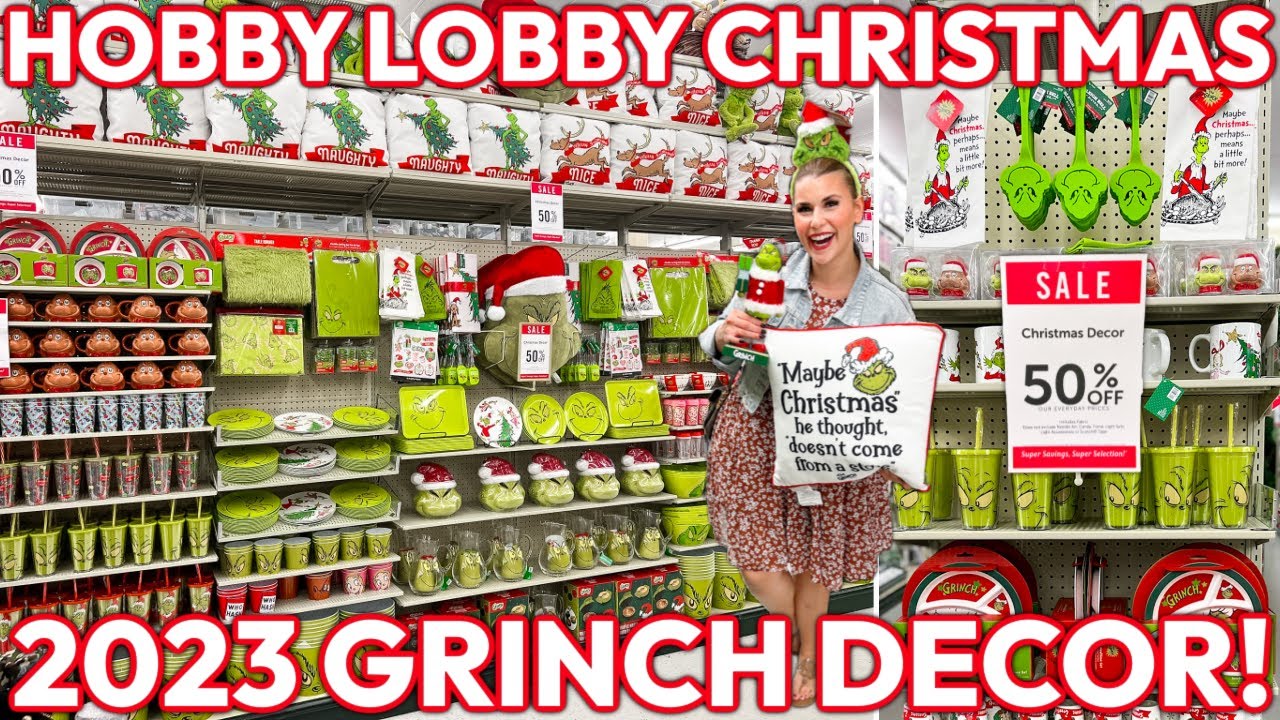 2023 Hobby Lobby Christmas Grinch Decor Never Before Seen рџ љ 50 Off