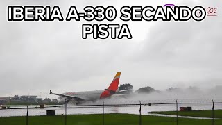 Avión SECANDO PISTA ASOMBROSO DESPEGUE A-330 IBERIA SJO TO MAD