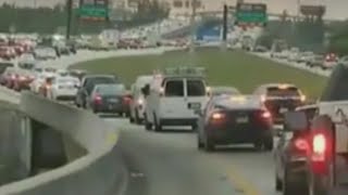 Check Out the Highway Traffic in Florida as Families Evacuate Before Irma