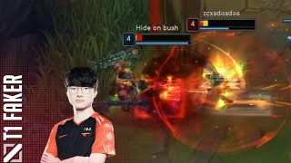 T1 Faker Destroying Top With K'Sante - Best of LoL Stream Highlights (Translated)