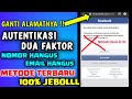 how to deal with a locked facebook account two-factor authentication, email and inactive number