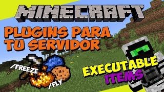 PLUGINS para tu SERVIDOR de Minecraft - EXECUTABLEITEMS (Comandos y Acciones en Items!)