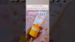 WISHCARE INVISIBLE GEL SUNSCREEN WORTH THE HYPE? *new #shorts #youtubeshorts #ashortaday #sunscreen