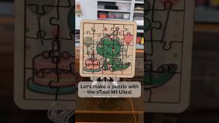 xTool M1 Ultra - Making a colorful wooden jigsaw puzzle with the inkjet head. #lasercutting #xtool