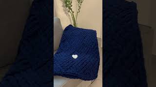 alize puffy blanket 🤍💙 #crochet #alizepuffy #blanket   follow me on instagram @donebynawal  😊