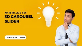 3D Carousel Slider | Materialize CSS