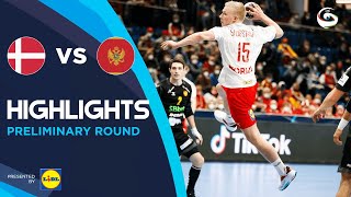 Denmark vs Montenegro | Highlights | Preliminary Round | Men's EHF EURO 2022