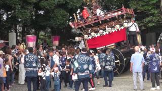 山梨祇園祭り2012　舞子返し　政和殿（中町）