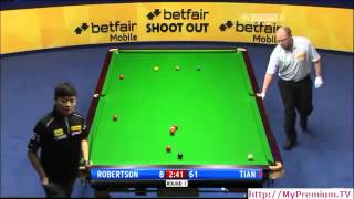 Betfair Snooker Shoot Out 2013 Tian Pengfei - Jimmy Robertson