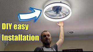 Product Easy installation and review LCYFBE 20" Modern Ceiling Fan with Light #founditonamazon