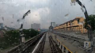 Cab View KL MRT Putrajaya ตลอดสายในวันฝนพรำ..