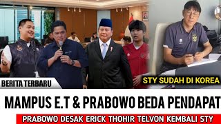 DIDESAK PRABOWO E.T TARIK MUNDUR PEMECHATAN STY - KAMI AKAN PANGGIL KEMBALI SECEPATNYA KEKANTOR PSSI