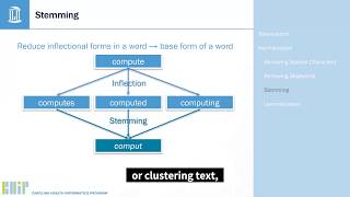 Introduction to Data Science: Text Mining Module 1- Text Preprocessing (Video 2 of 2)