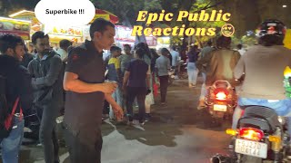 Epic public reactions at IIM 😍 | Loud GT650🔥